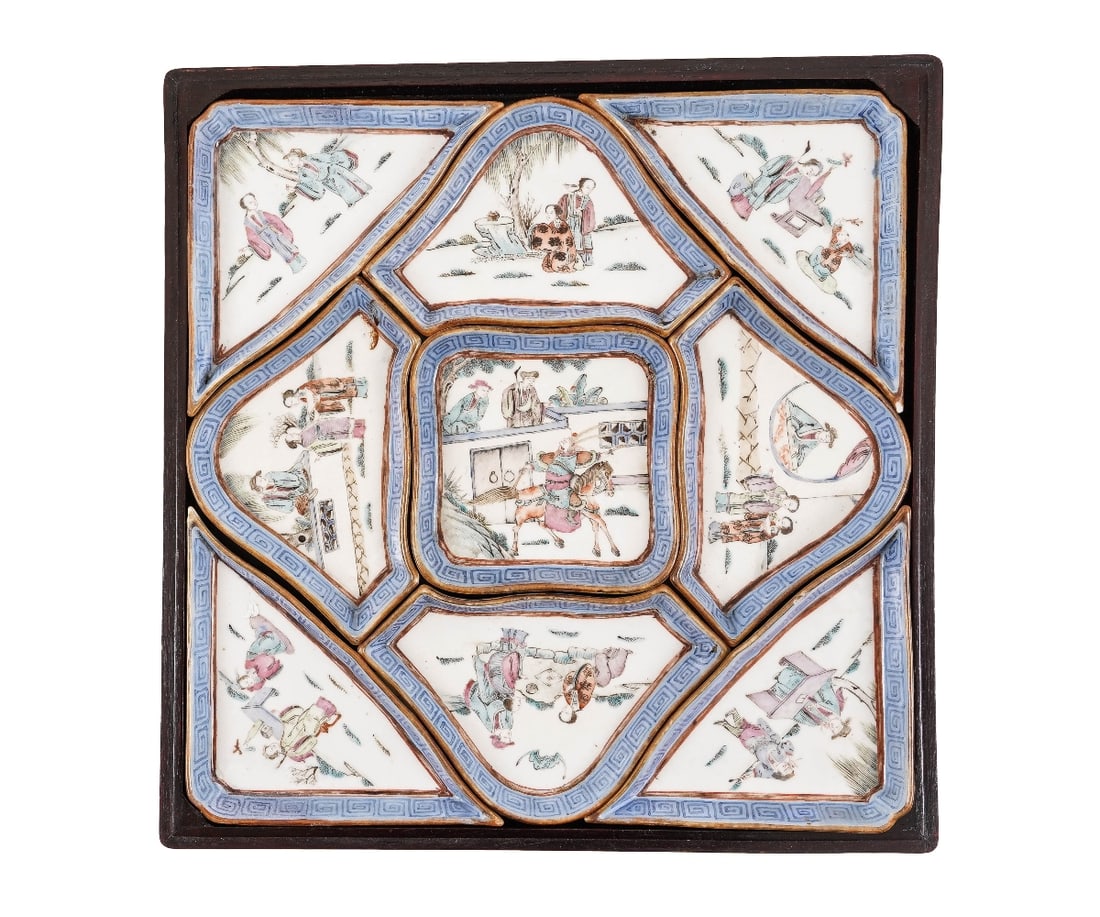 CHINESE PORCELAIN CONDIMENT DISHES (1 of 6)