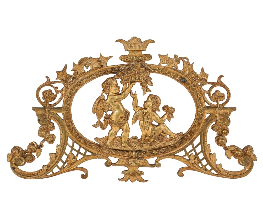 FIRE GILT METAL PLAQUE (1 of 5)