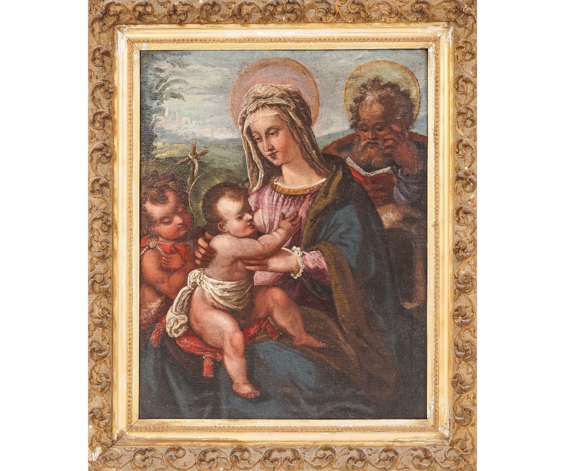 OIL ON CANVAS ITALIAN PORTRAIT (1 of 4)