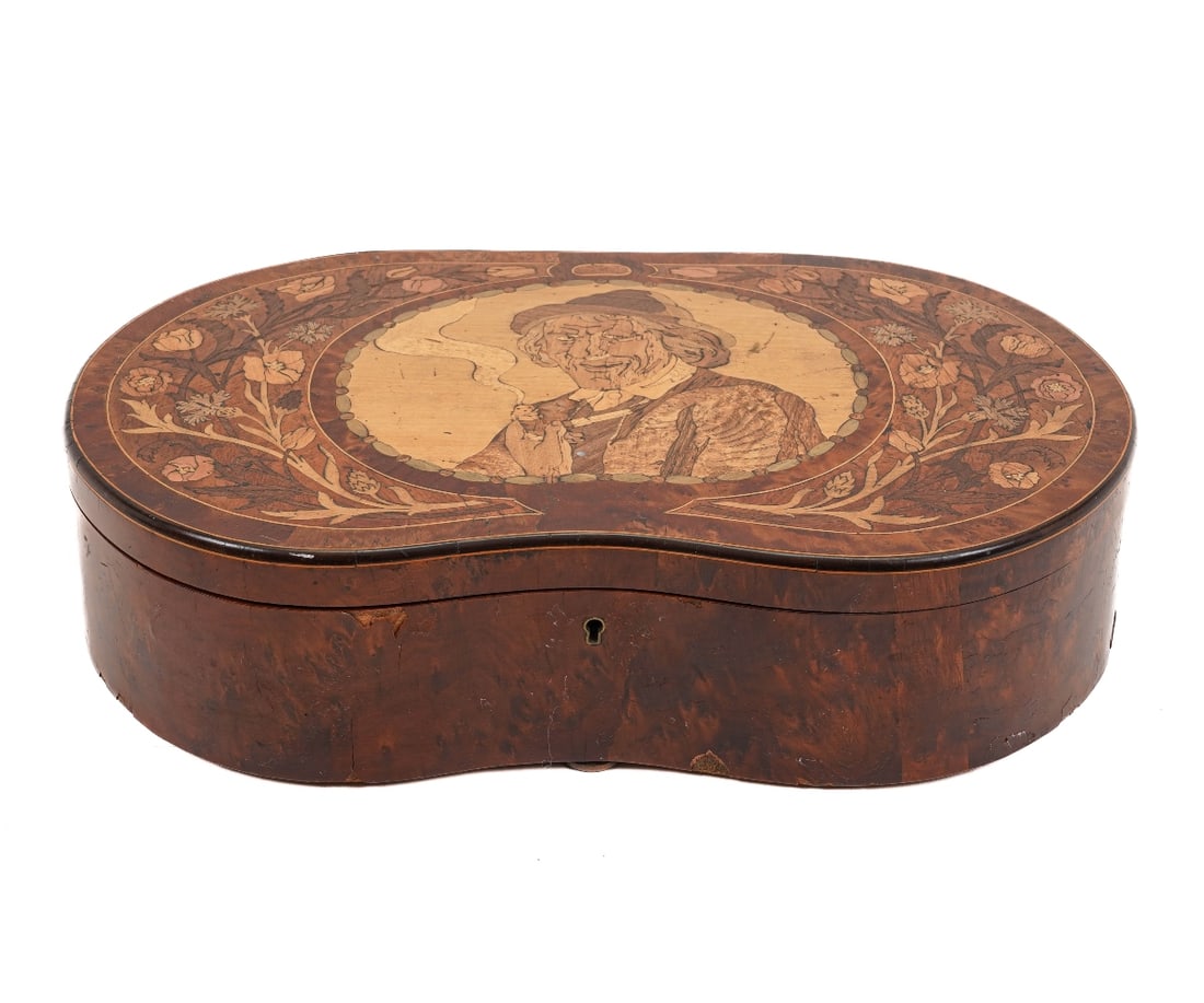 MAHOGANY KIDNEY SHAPED BOX (1 of 10)
