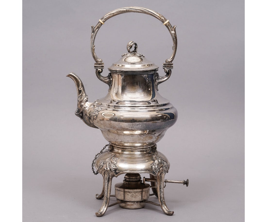 SILVER KETTLE ON STAND (1 of 7)