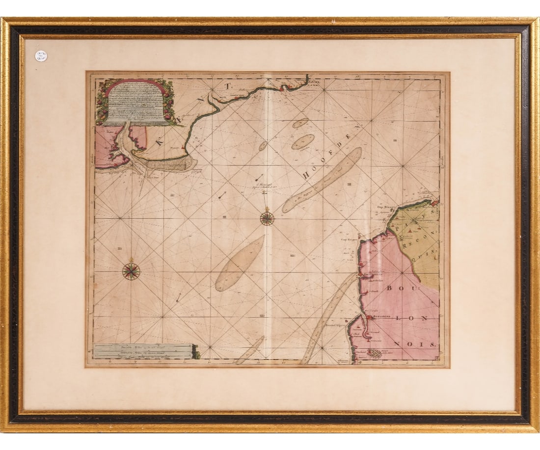 HAND COLORED MAP OF AMSTERDAM (1 of 6)