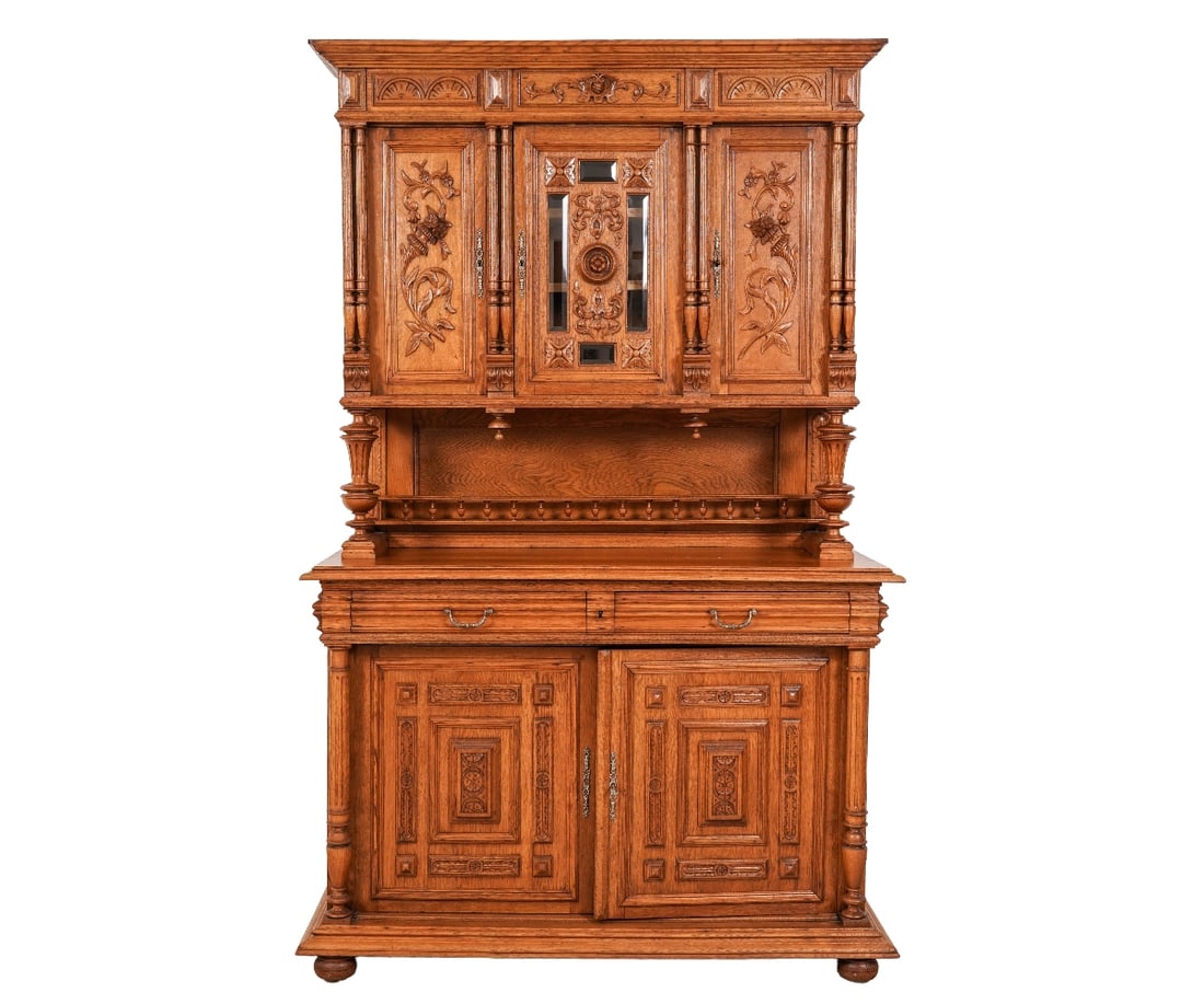 FRENCH STYLE CARVED SIDEBOARD (1 of 7)