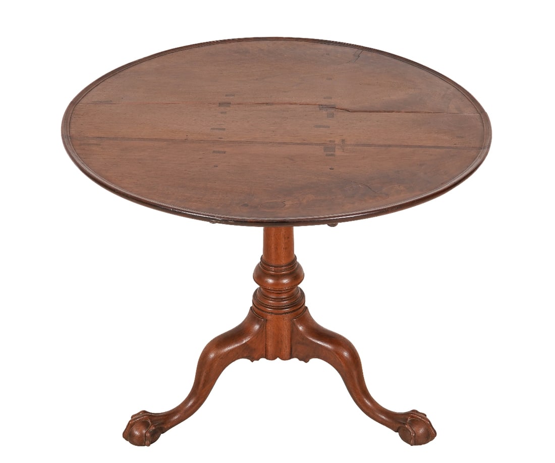 CHIPPENDALE WALNUT TEA TABLE (1 of 6)