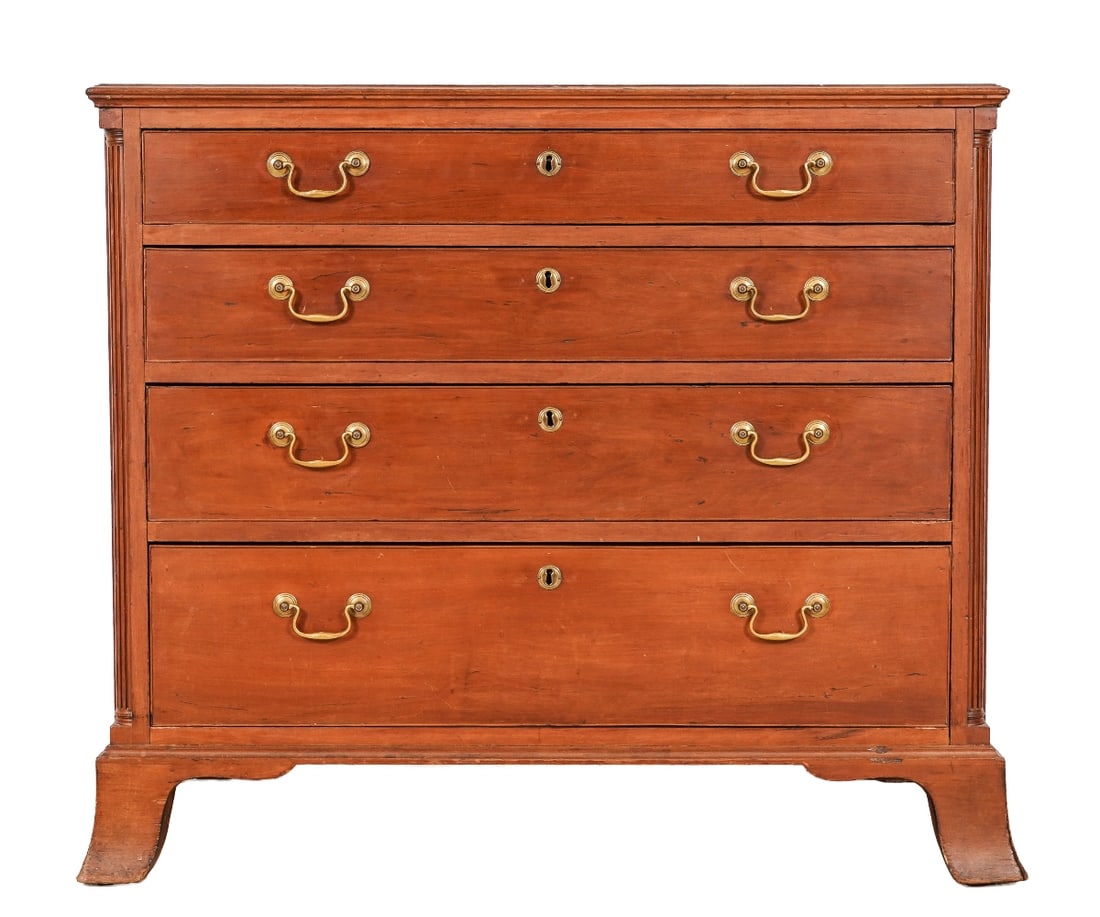 HEPPLEWHITE CHERRY CHEST (1 of 9)