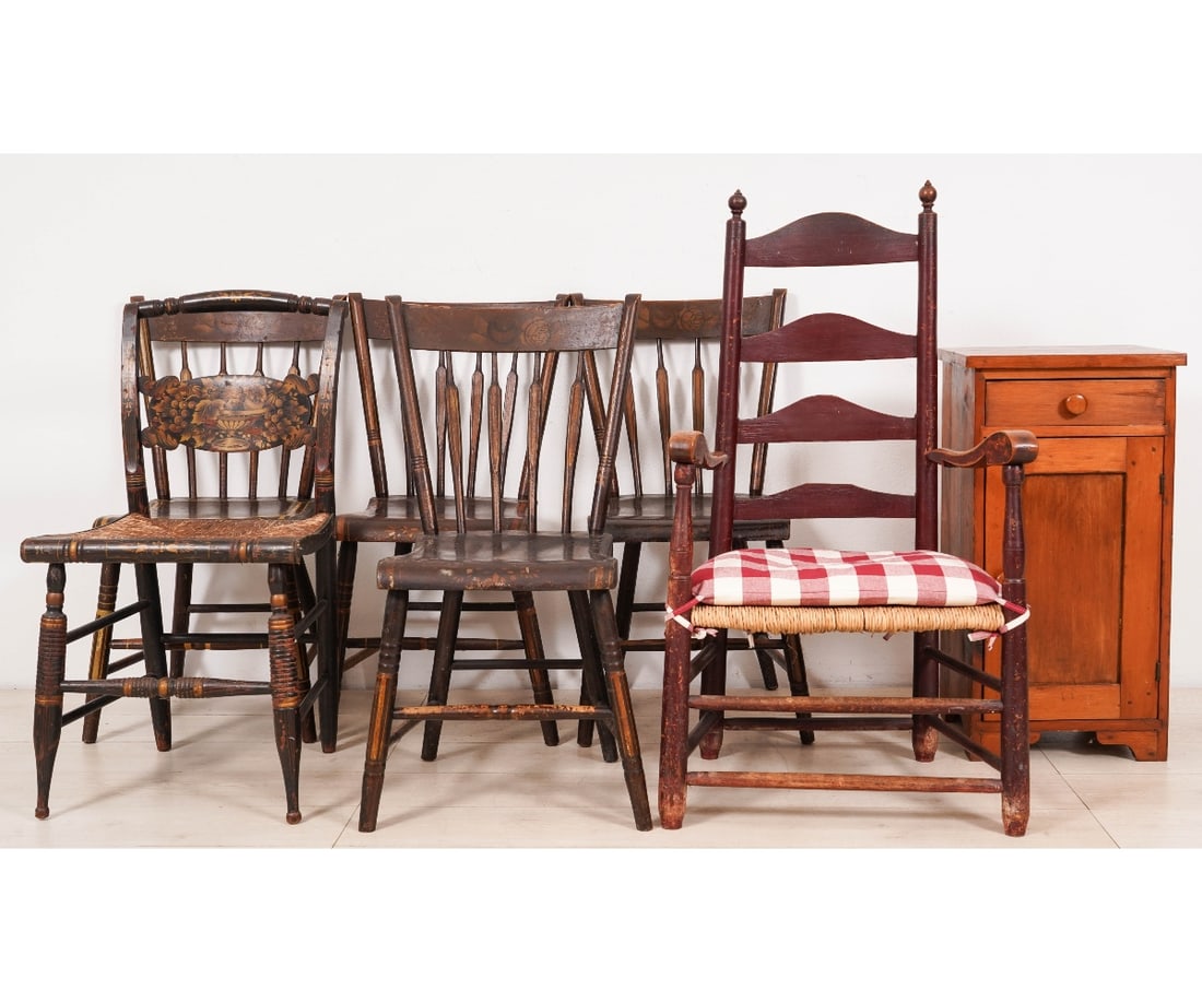 GROUPING OF SIX CHAIRS (1 of 5)