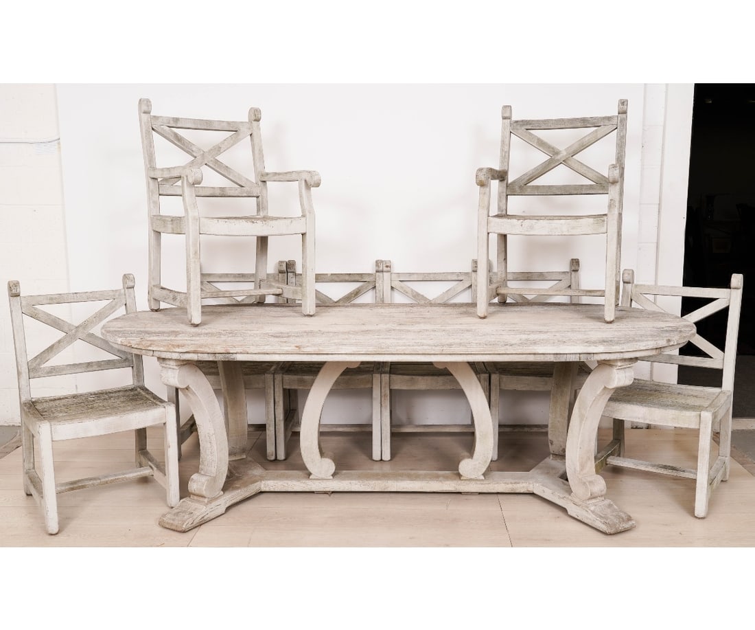 SWEDISH STYLE DINING TABLE AND CHAIRS (1 of 12)