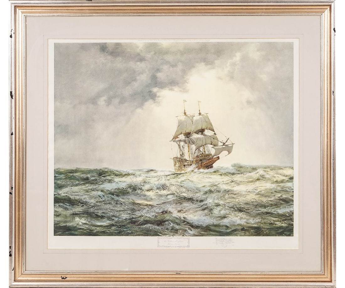 THE GALLANT MAYFLOWER LITHOGRAPH (1 of 8)