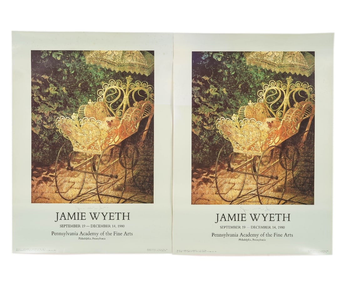 SIGNED JAMIE WYETH POSTERS (1 of 9)