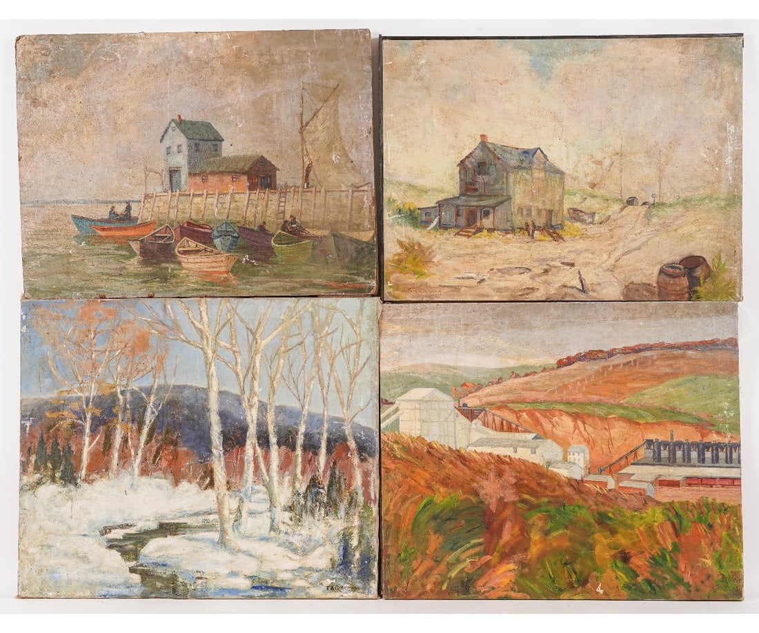 FOUR THEODORE GRAMM OILPAINTINGS (1 of 14)