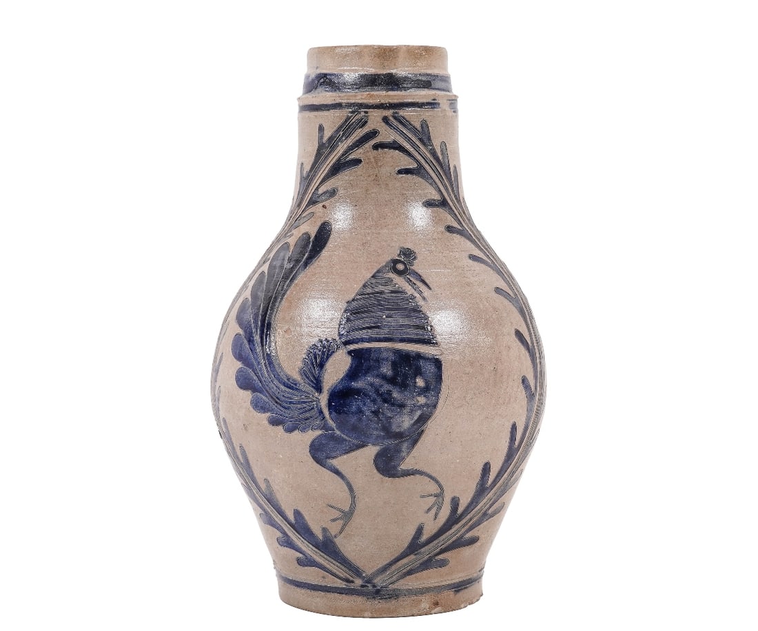 LARGE WESTERWALD STONEWARE PITCHER (1 of 8)