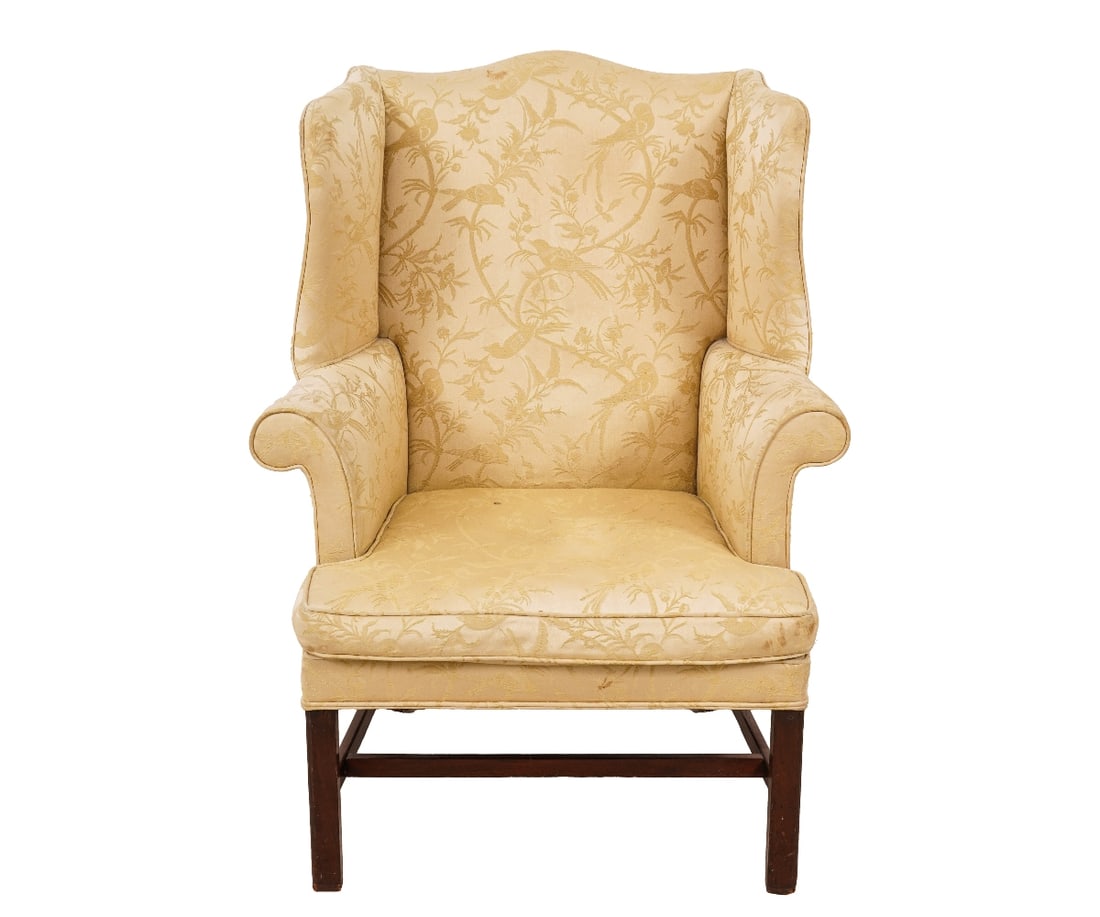 AMERICAN CHIPPENDALE WING CHAIR (1 of 13)