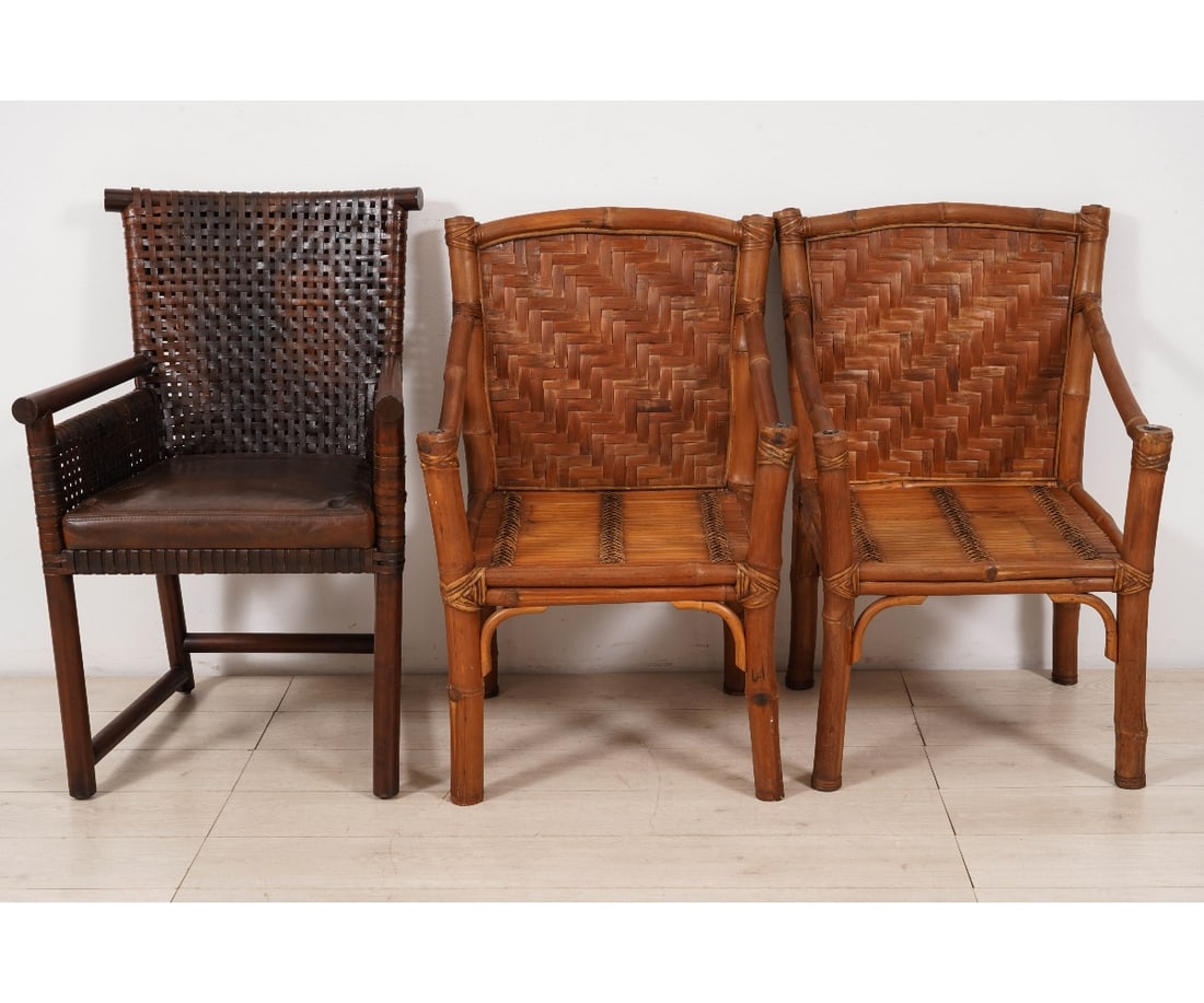 RATTAN AND BAMBOO ARMCHAIRS (1 of 7)