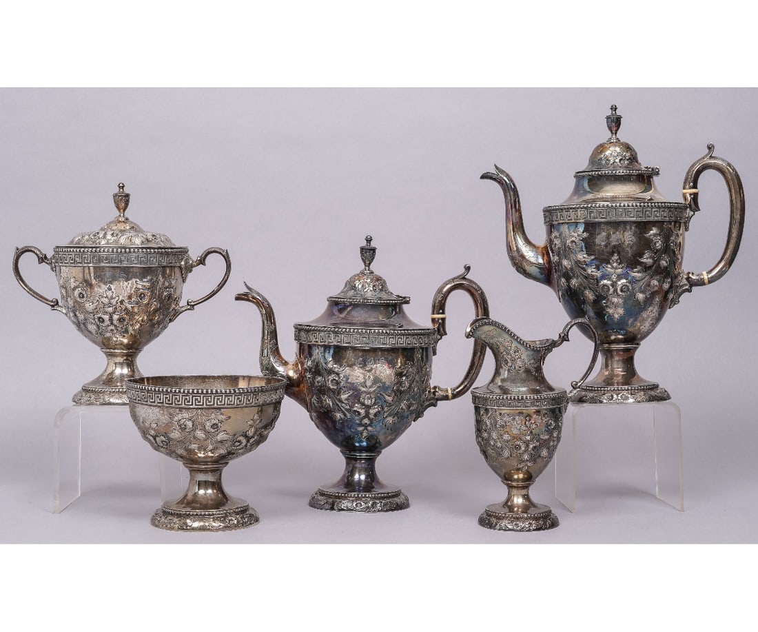 STERLING SILVER TEA SERVICE (1 of 14)