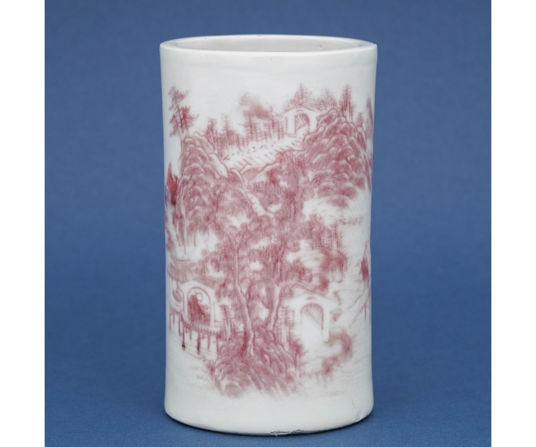 CHINESE PORCELAIN BRUSH POT (1 of 6)