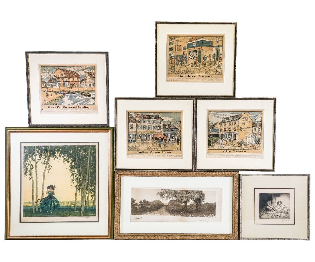 FRAMED PRINTS AND ETCHINGS (1 of 8)