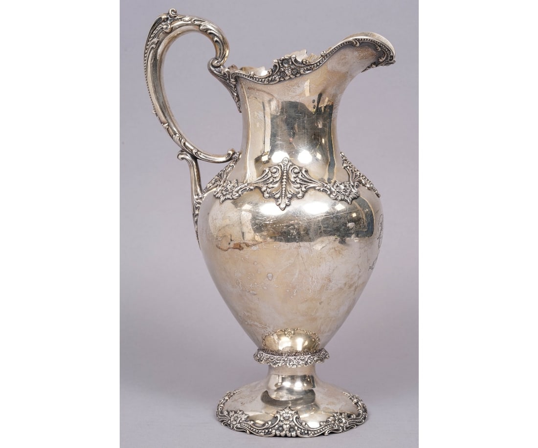 STERLING SILVER WATER PITCHER (1 of 8)