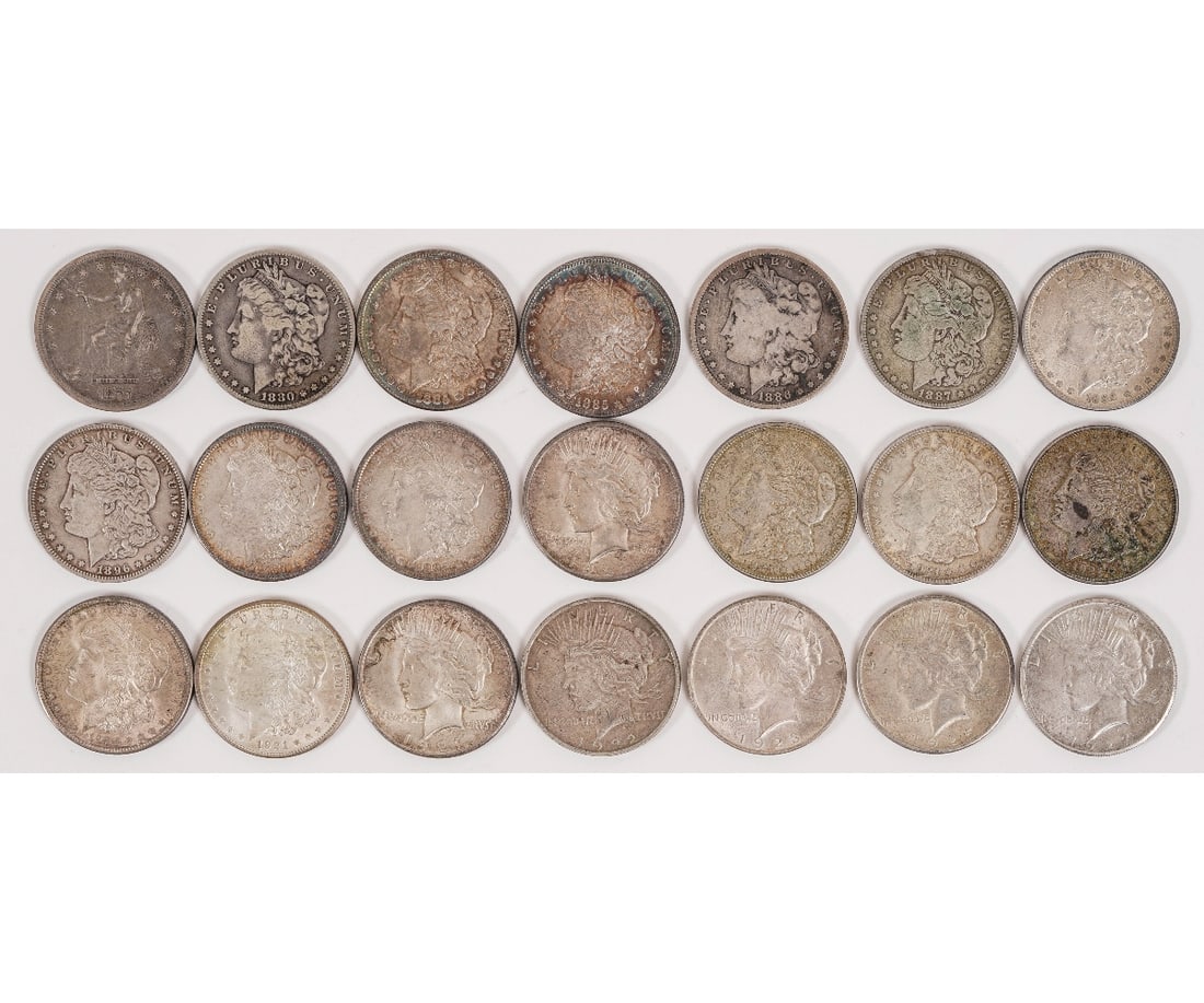 U.S. TRADE AND MORGAN SILVER DOLLARS (1 of 2)