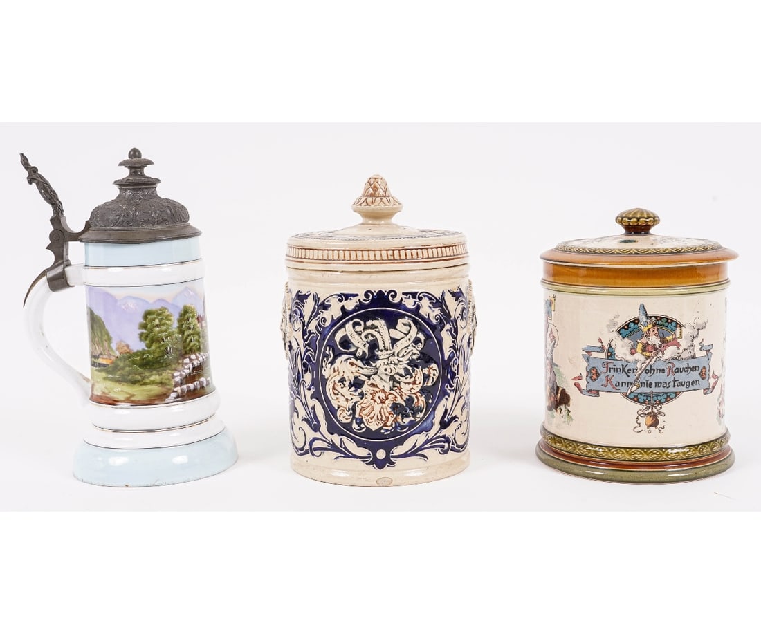 GERMAN PORCELAIN BEER STEIN (1 of 10)