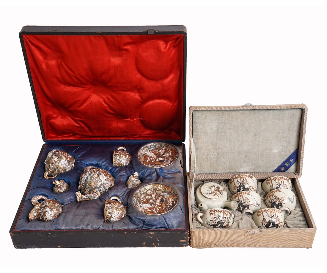 JAPANESE SATSUMA TEA SET etc. (1 of 11)