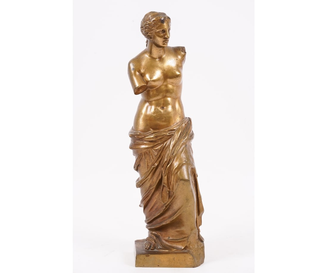 BRONZE VENUS DE MILO: Bronze of Venus de Milo, unsigned. 16"h x 4.5"w x 4"d