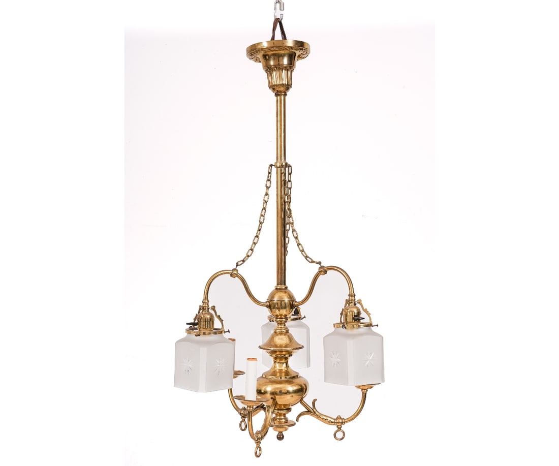 VICTORIAN CENTER HALL CHANDELIER (1 of 5)