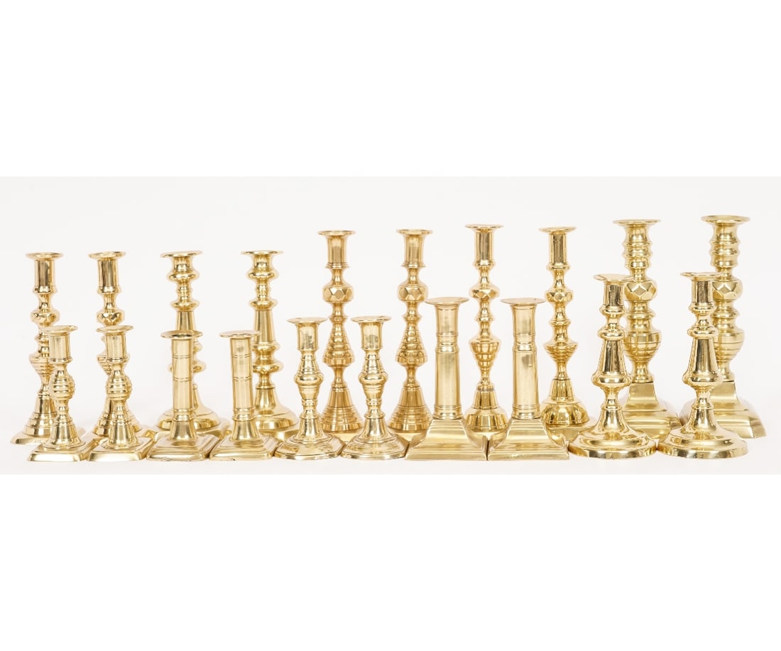 ENGLISH BRASS CANDLESTICKS (1 of 7)