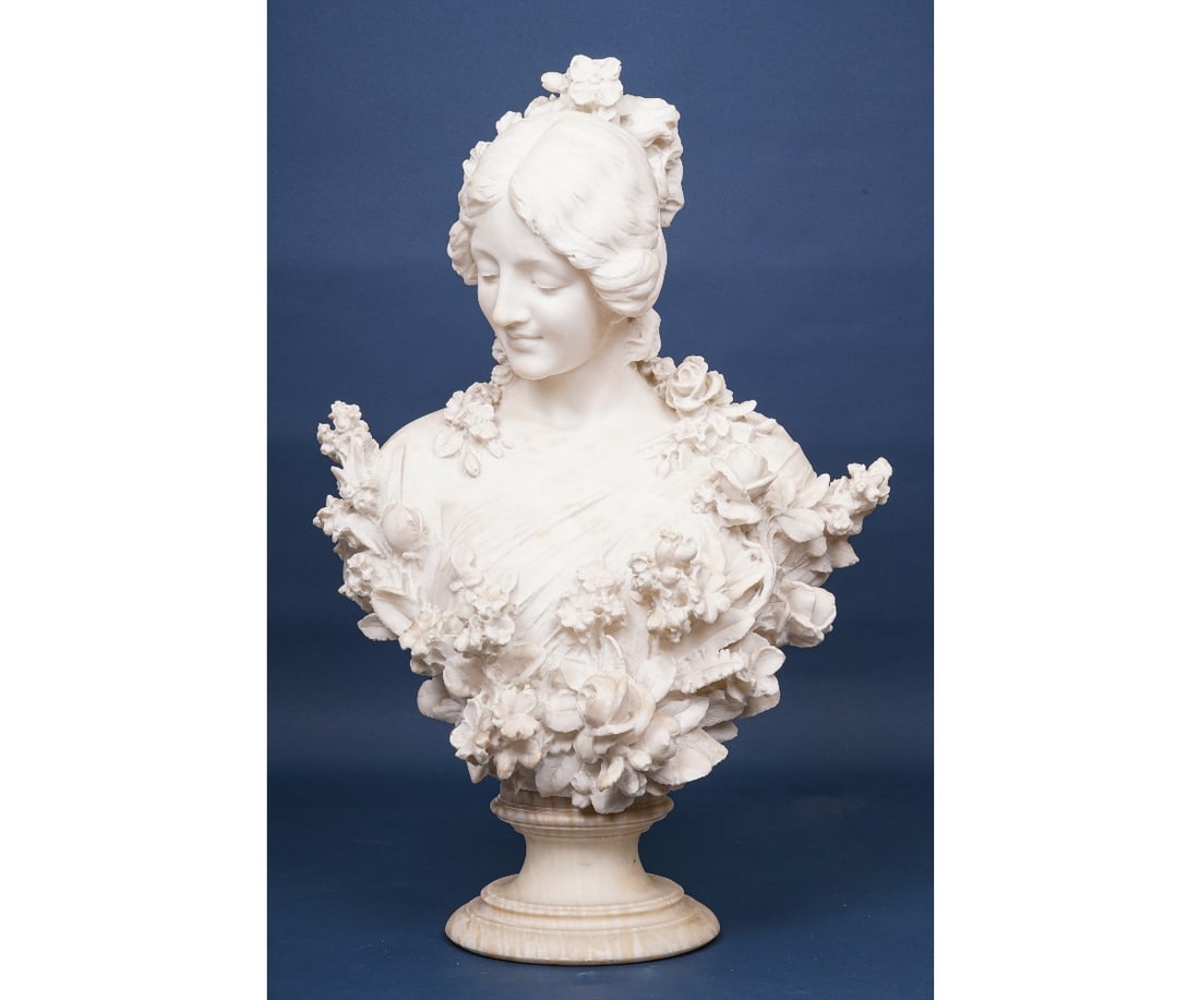 ITALIAN ALABASTER BUST (1 of 10)