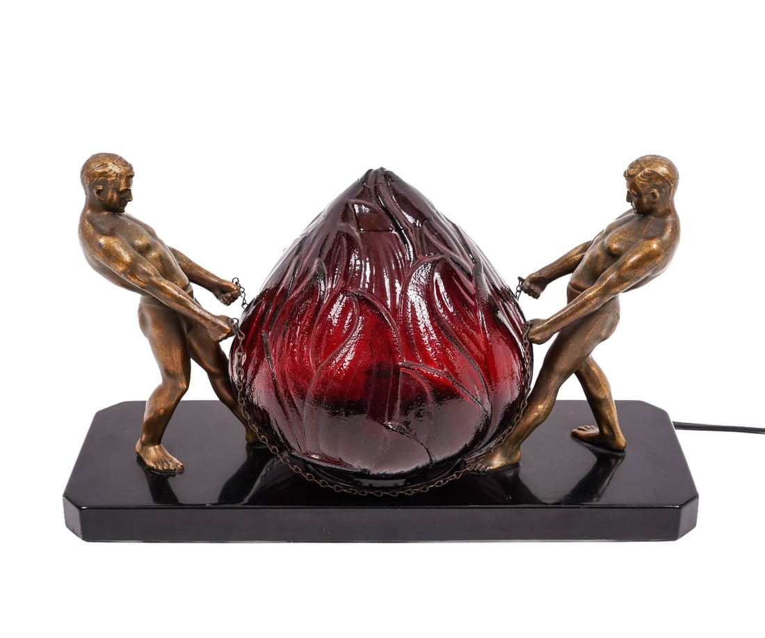 ART DECO FIGURAL LAMP (1 of 6)