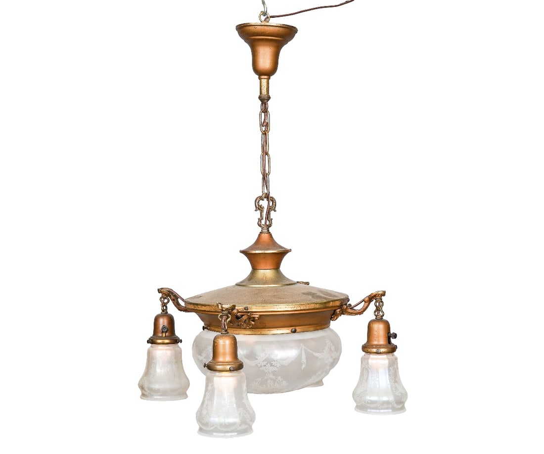 VICTORIAN FIVE-LIGHT CHANDELIER (1 of 5)