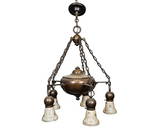 FINE BRONZE CHANDELIER