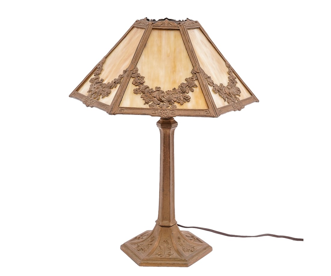 SLAG GLASS LAMP (1 of 6)