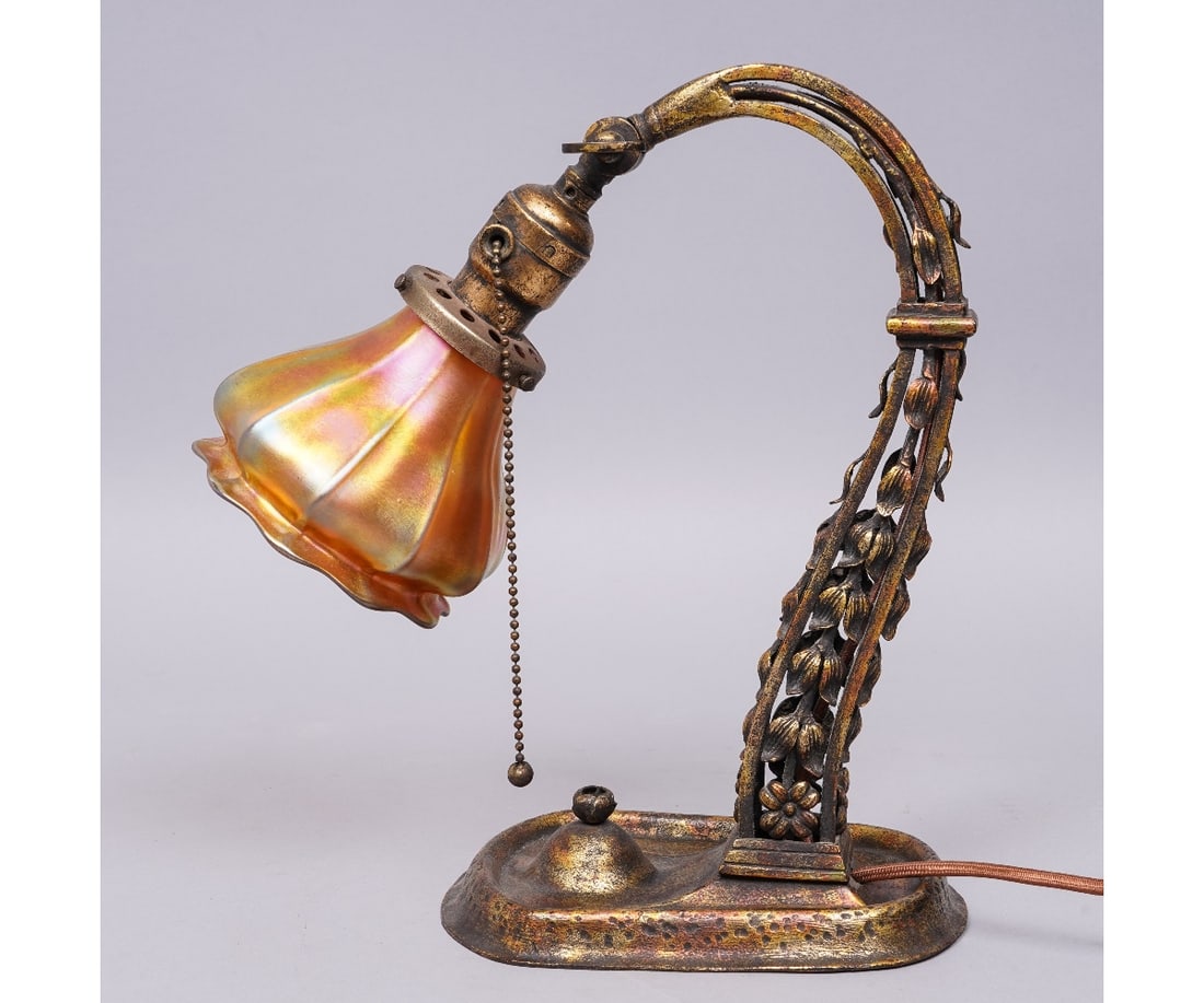 ART NOUVEAU ADJUSTABLE LAMP (1 of 7)