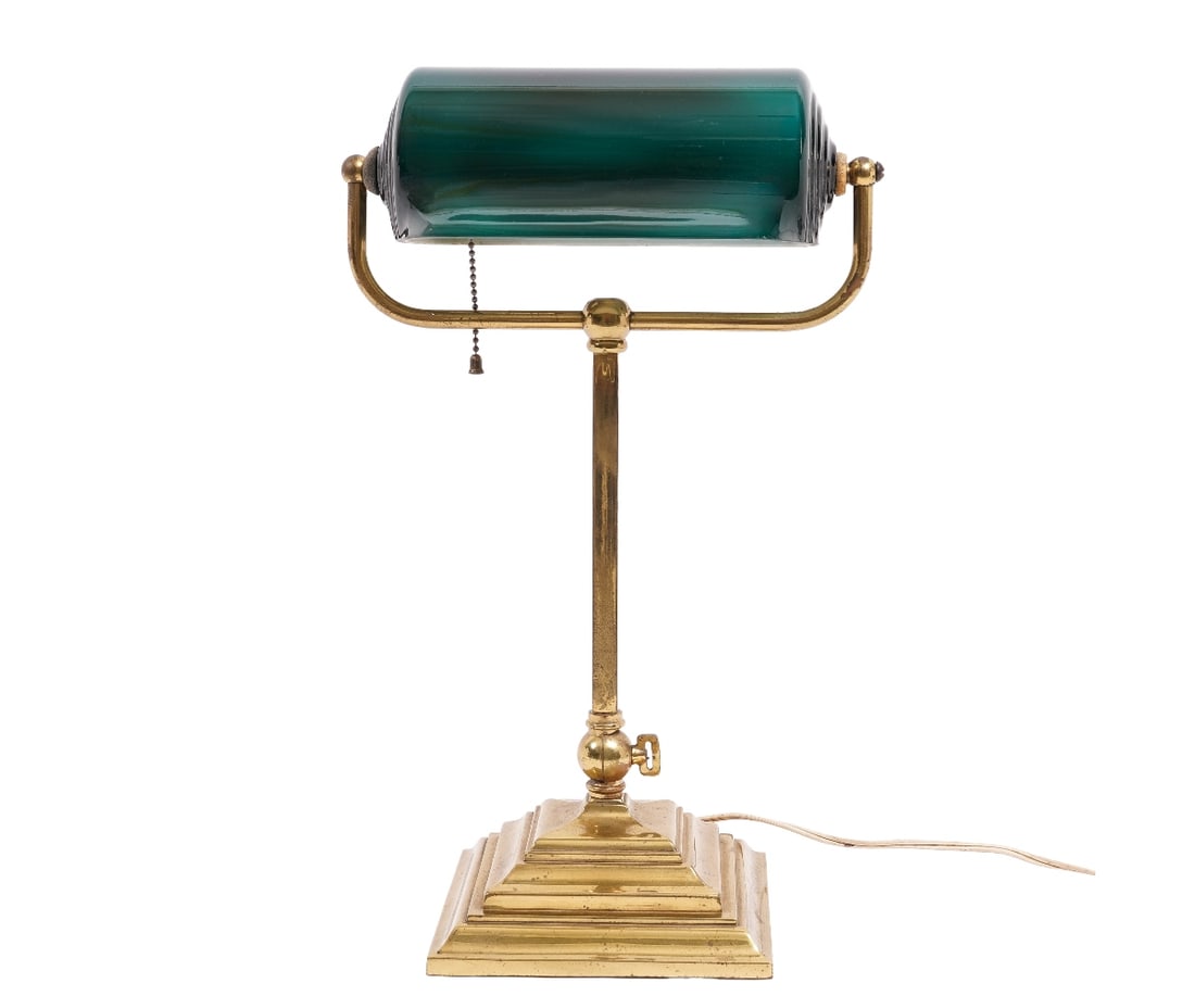 BRASS BANKERS LAMP (1 of 6)