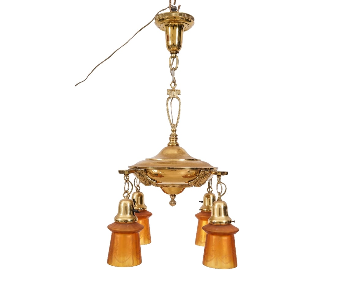 ART NOUVEAU CHANDELIER (1 of 5)