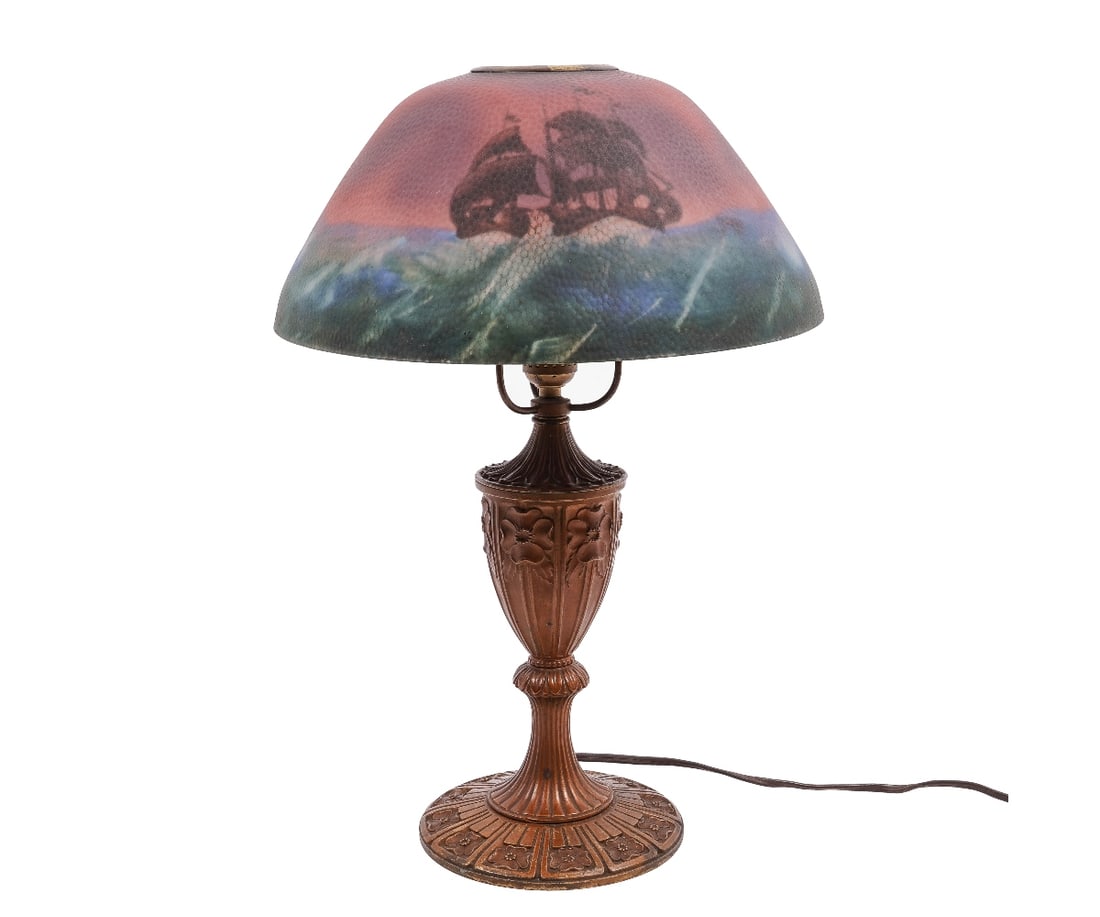 ART NOUVEAU MILLER CO. LAMP (1 of 8)