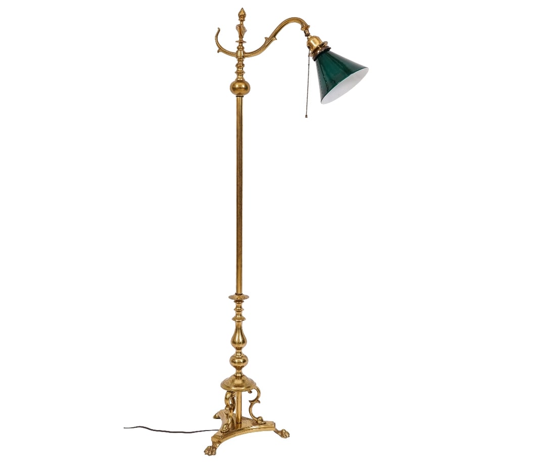 HUBLEY BRASS BRIDGE LAMP (1 of 9)