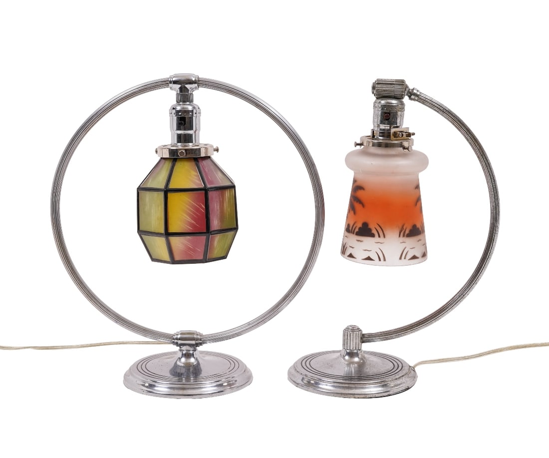 TWO ART DECO LAMPS (1 of 8)
