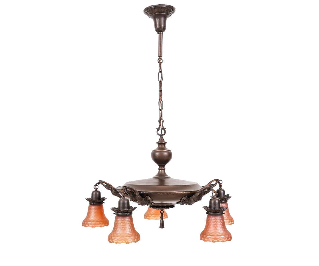 ART NOUVEAU CHANDELIER (1 of 5)