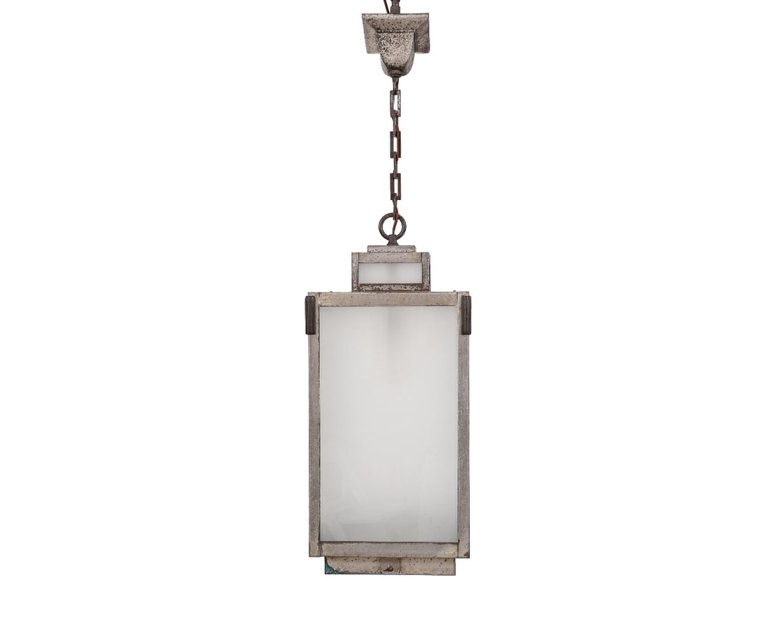 LARGE ART DECO HANGING LIGHT (1 of 4)