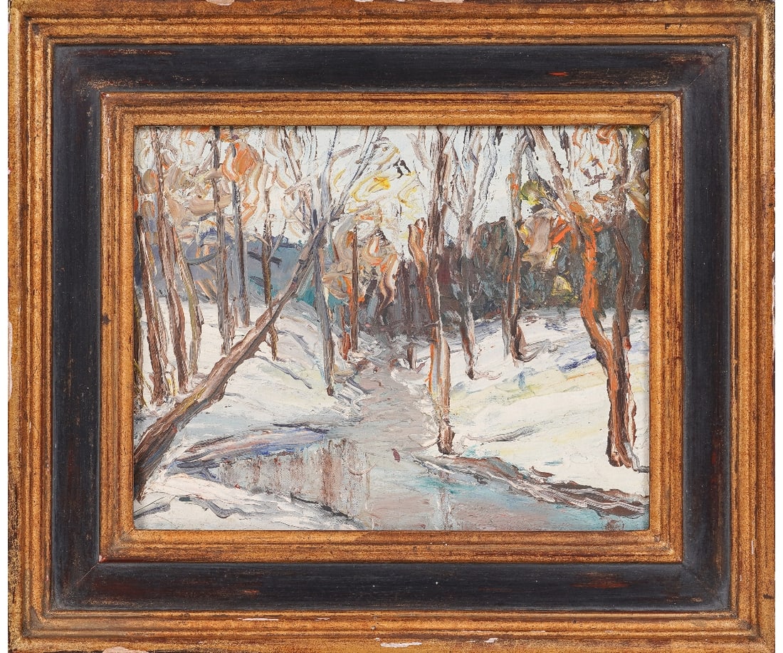 PA IMPRESSIONIST OIL ON BOARD (1 of 5)