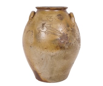 THREE-GALLON STONEWARE JAR