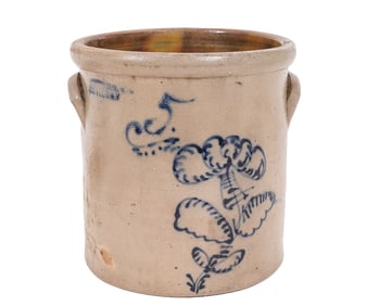 C.W. BRAUN FIVE-GALLON CROCK