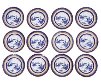 SET OF ENGLISH PLATES