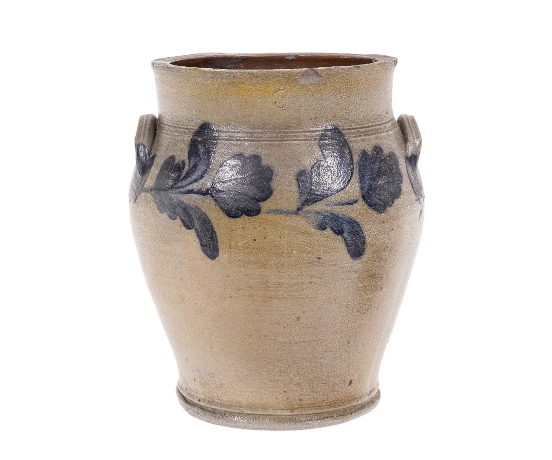 THREE-GALLON STONEWARE CROCK (1 of 8)