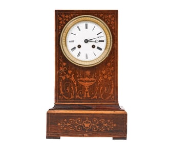 FRENCH ROSEWOOD INLAID CLOCK