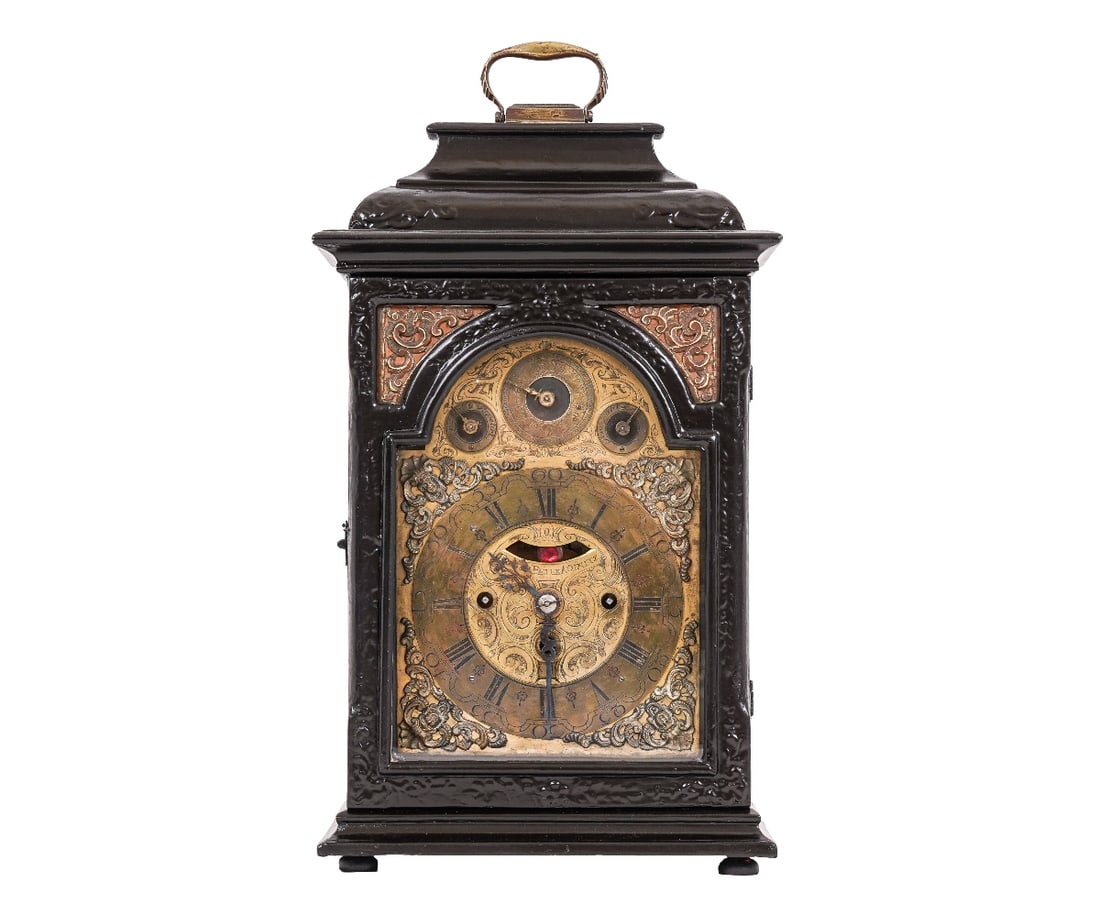 AUSTRIAN EBONIZED BRACKET CLOCK (1 of 10)