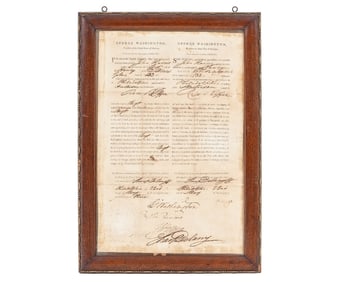 WASHINGTON/JEFFERSON SIGNED SHIPS PASSPORT