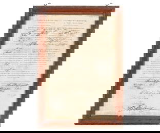 WASHINGTON/JEFFERSON SIGNED SHIPS PASSPORT