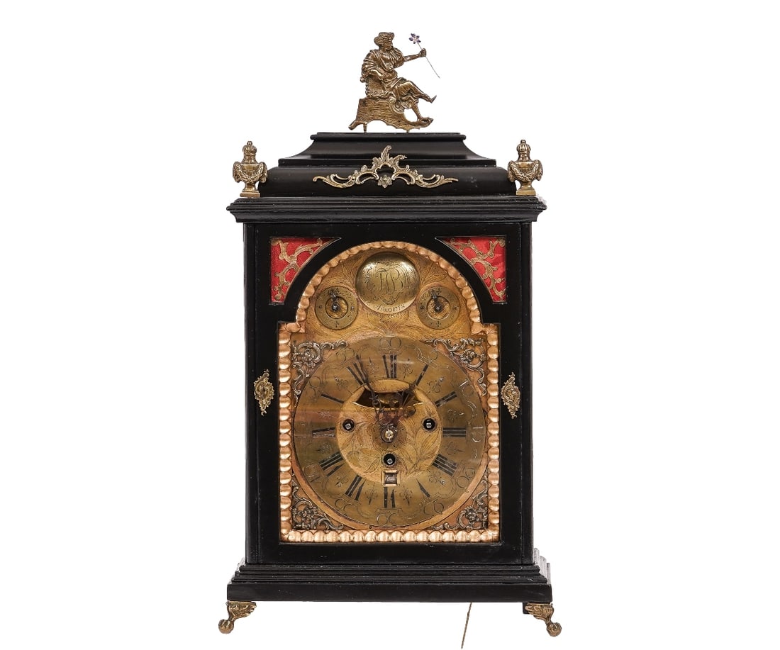 AUSTRIAN BRASS FACE BRACKET CLOCK (1 of 14)